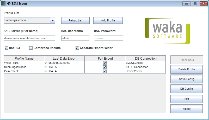 HP BSM Export